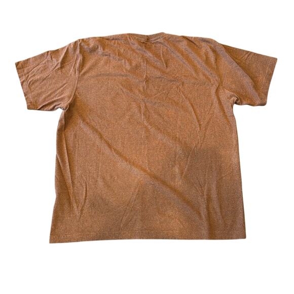 Carhartt Men's Loose Fit Heavyweight Pocket Logo Short Sleeve Brown T-Shirt XL - Picture 3 of 9